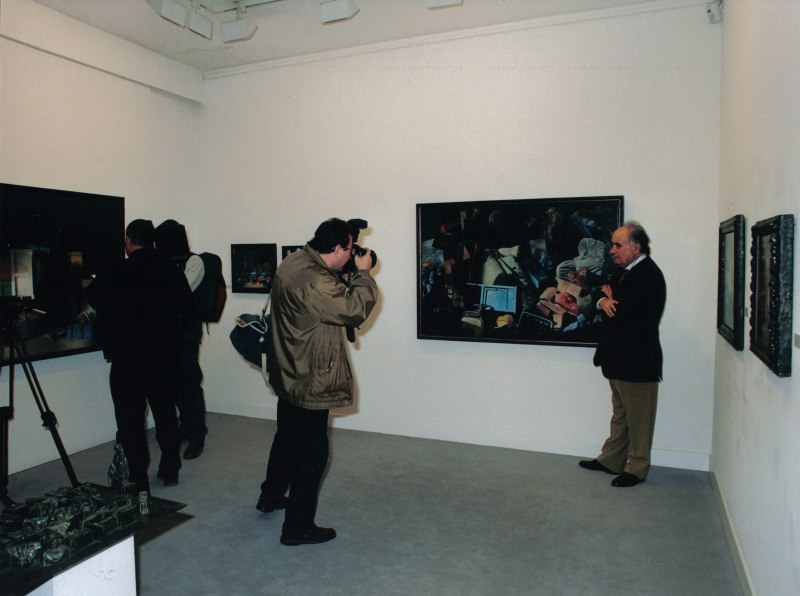 2003 - En su exposición en la Galería Juan Gris de Madrid
